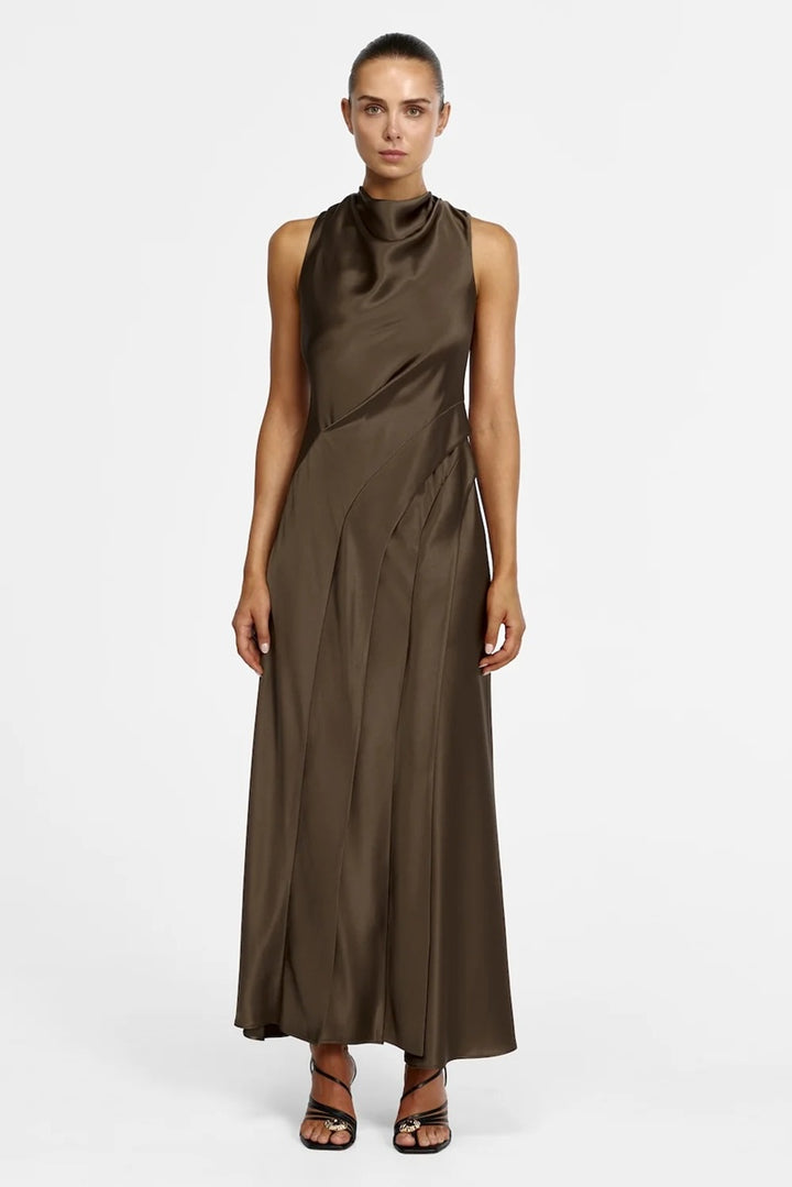 Lecha Maxi Dress | Sepia