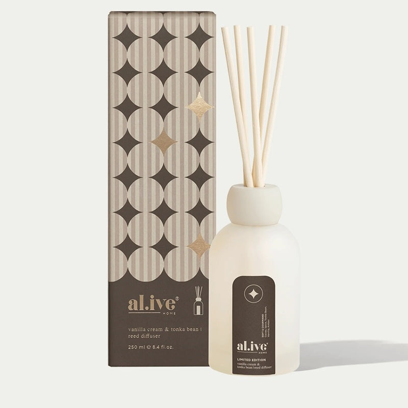 Reed Diffuser | Vanilla Cream & Tonka Bean