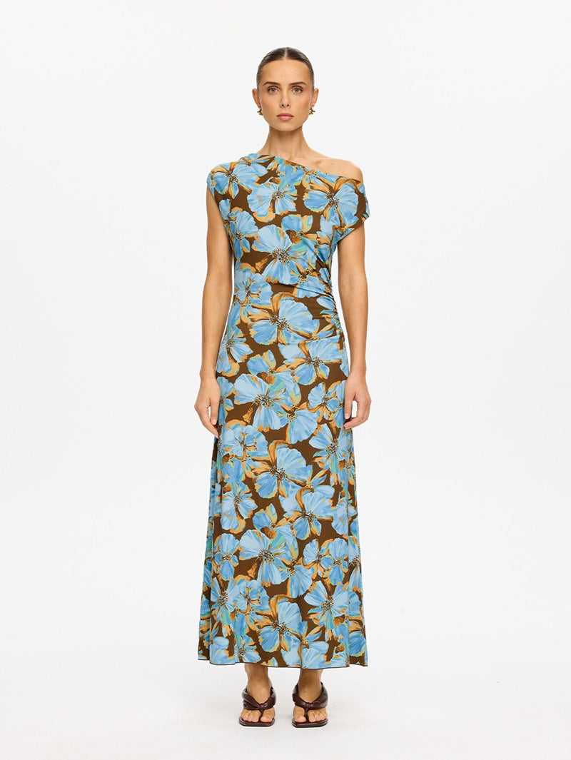 Nieve Jersey Maxi Dress | Blue