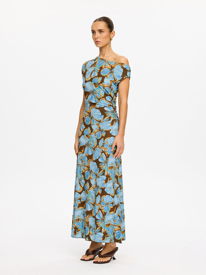 Nieve Jersey Maxi Dress | Blue