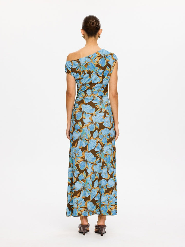 Nieve Jersey Maxi Dress | Blue