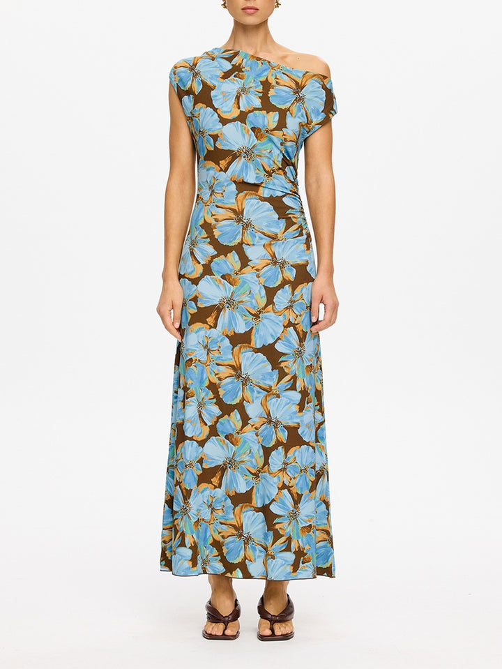 Nieve Jersey Maxi Dress | Blue