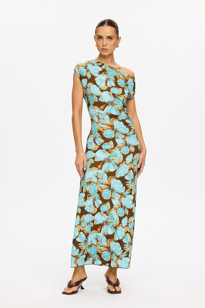 Nieve Jersey Maxi Dress | Blue