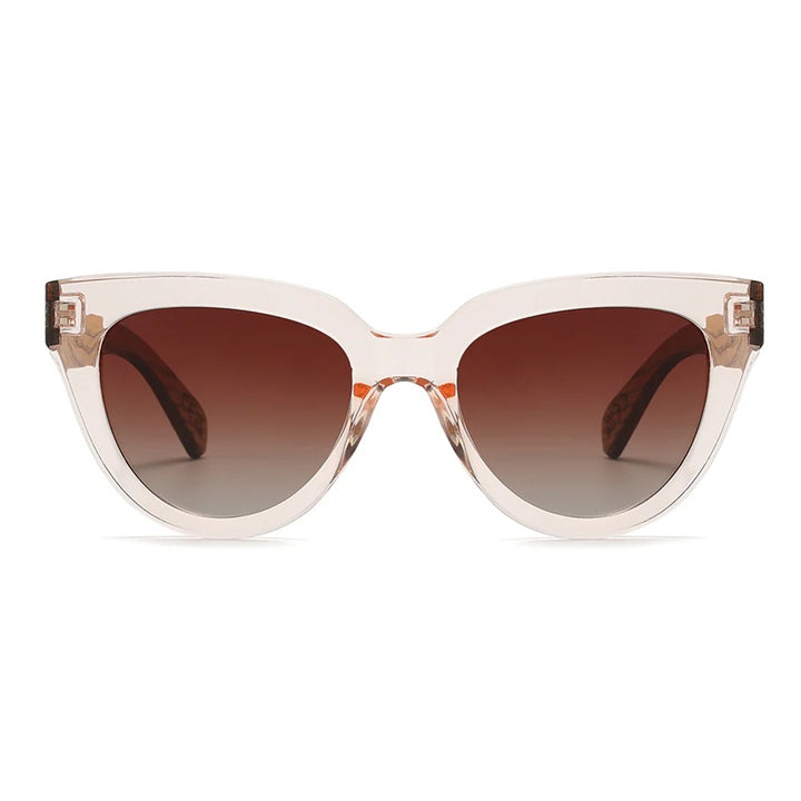 Flutter Blush Sunglasses | Brown Lens Walnut Arms