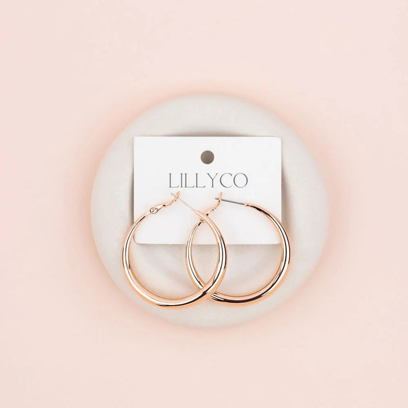 Favourite Rose Gold Hoop Earrings