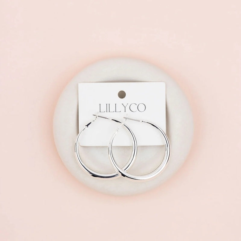 Favourite Silver Hoop Earrings