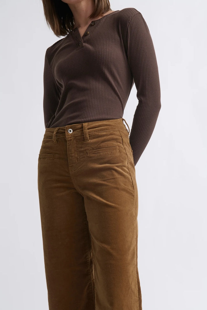 Freya Velvet Jean | Toffee