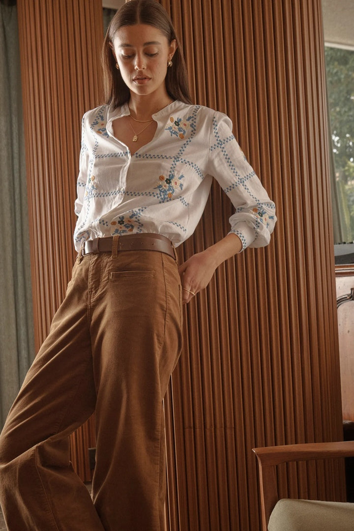 Freya Velvet Jean | Toffee