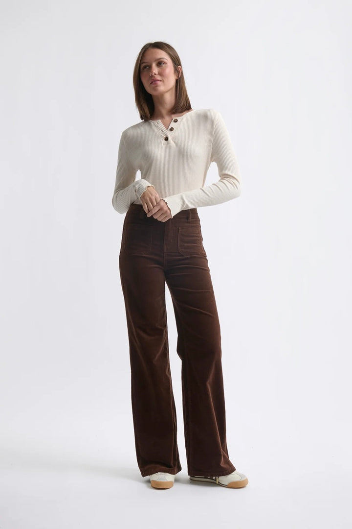 Harper Velvet Jean | Chocolate