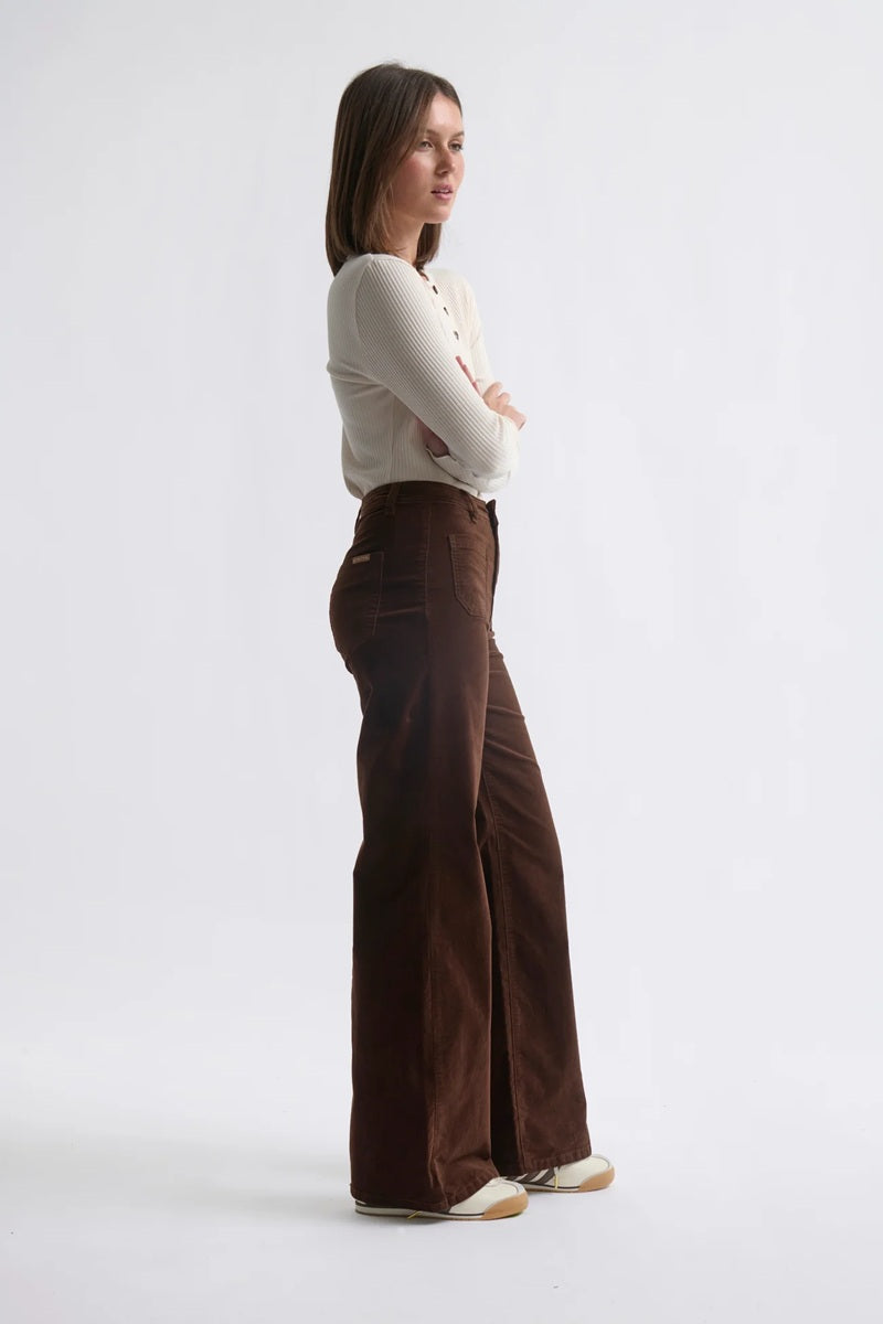 Harper Velvet Jean | Chocolate