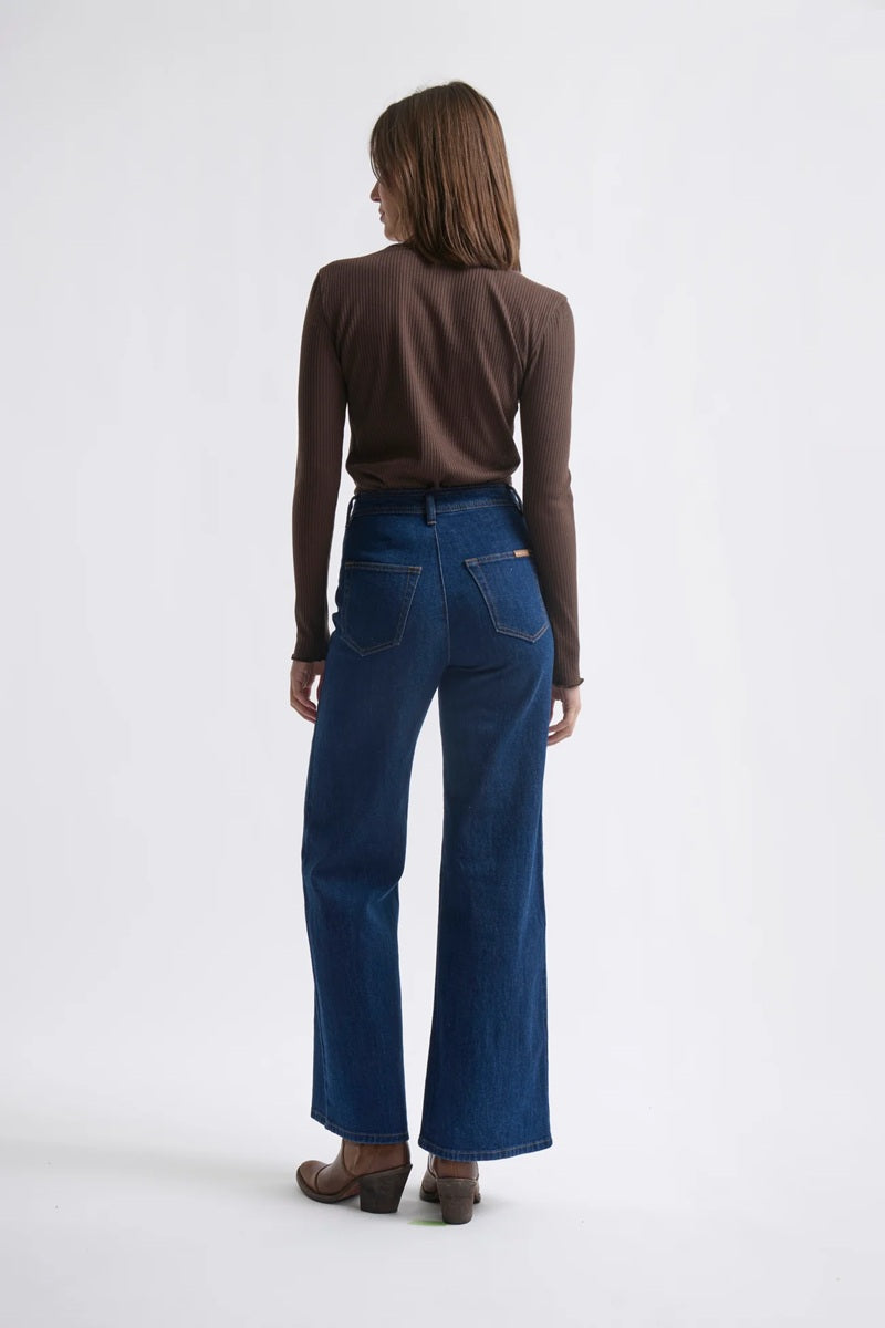 Harper Jean  Leather Pocket | Palisade Blue