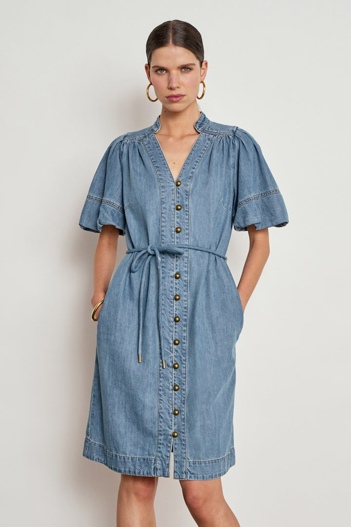 Honor Dress | Mid Wash Denim