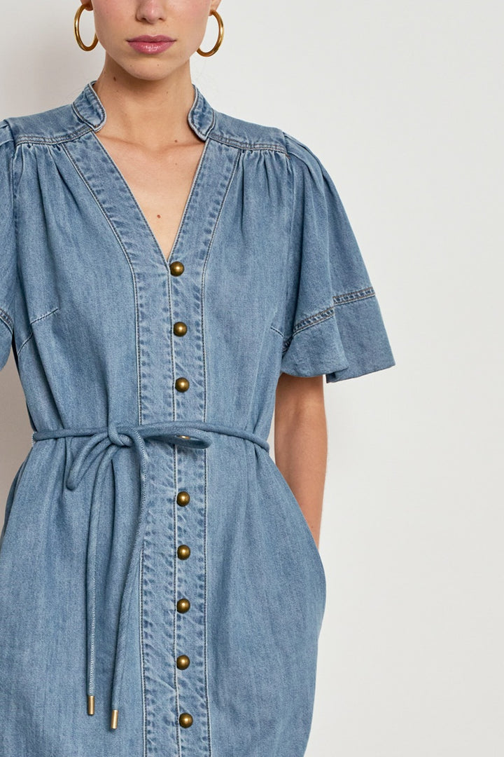 Honor Dress | Mid Wash Denim