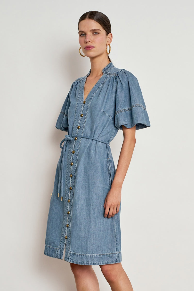 Honor Dress | Mid Wash Denim