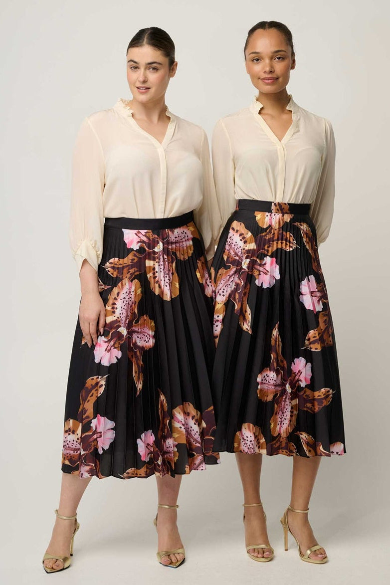 Iris Pleated Skirt | Sunset Orchid