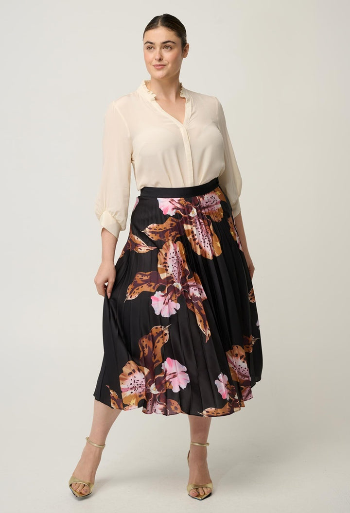 Iris Pleated Skirt | Sunset Orchid