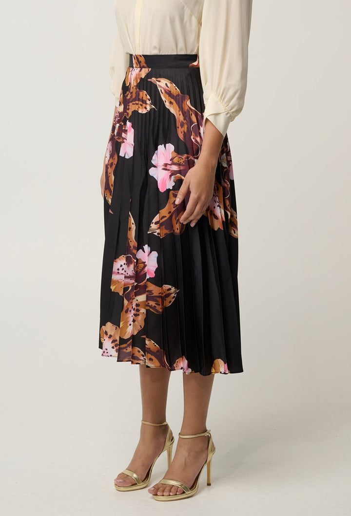 Iris Pleated Skirt | Sunset Orchid