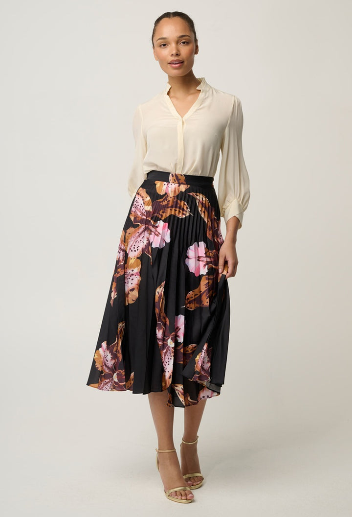Iris Pleated Skirt | Sunset Orchid