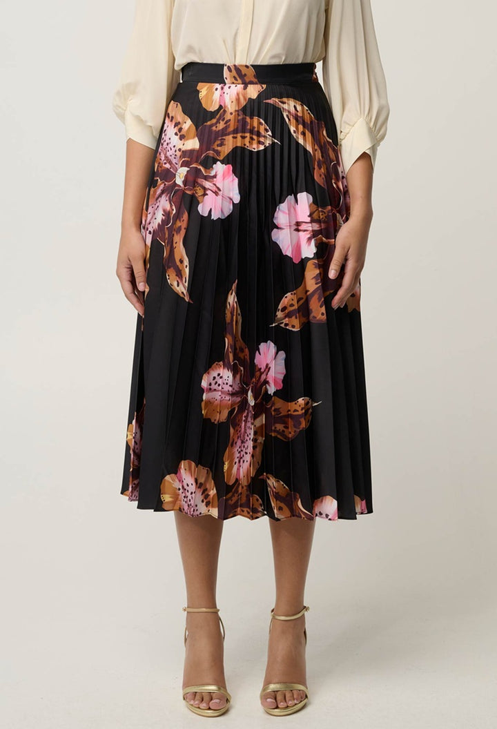 Iris Pleated Skirt | Sunset Orchid