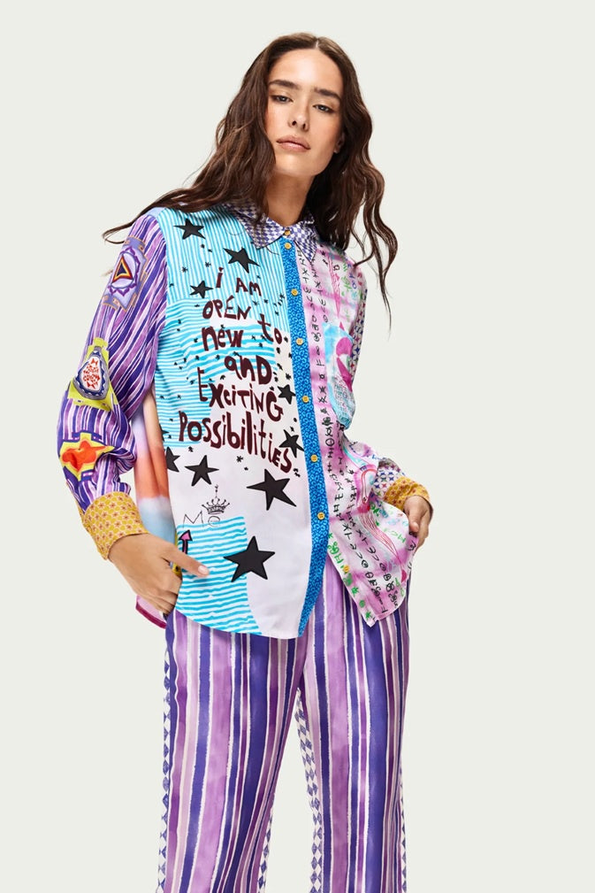 Isabel Printed Shirt | Runic Whisper
