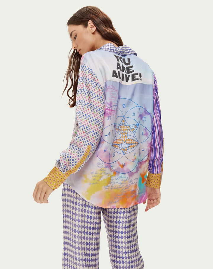 Isabel Printed Shirt | Runic Whisper