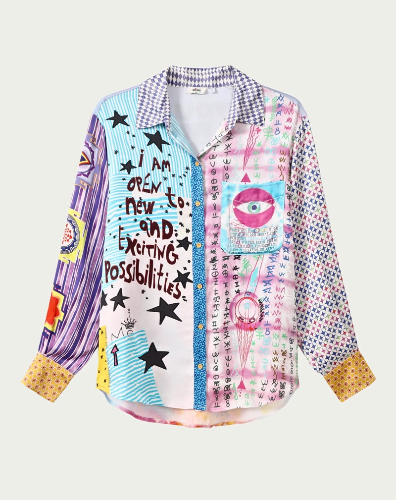 Isabel Printed Shirt | Runic Whisper