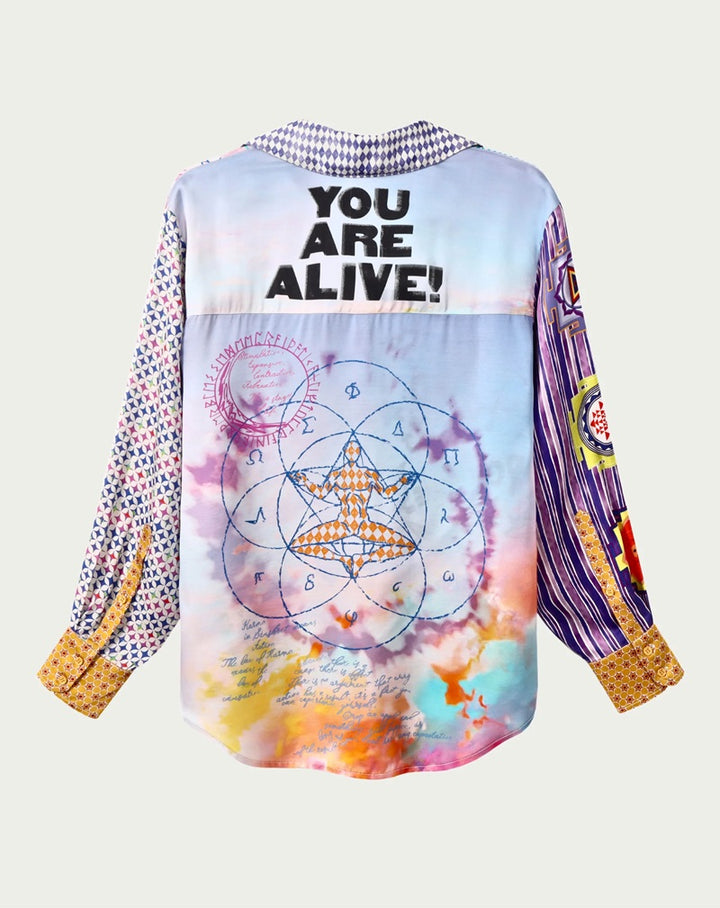 Isabel Printed Shirt | Runic Whisper