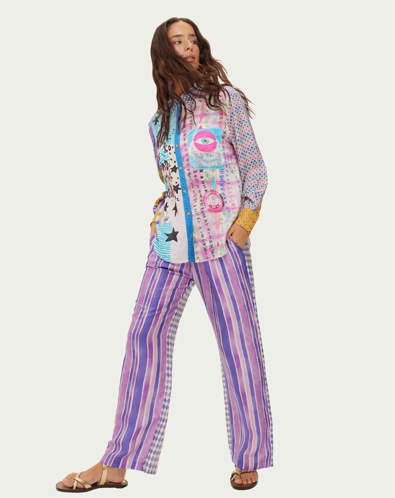 Isabel Printed Shirt | Runic Whisper