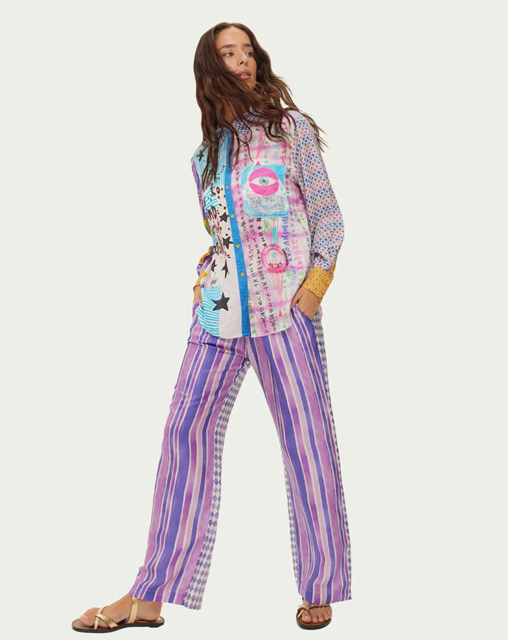 Isabel Printed Shirt | Runic Whisper