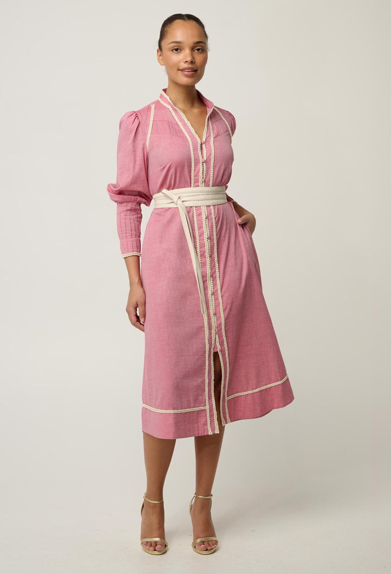 Isla Cotton Chambray Dress
