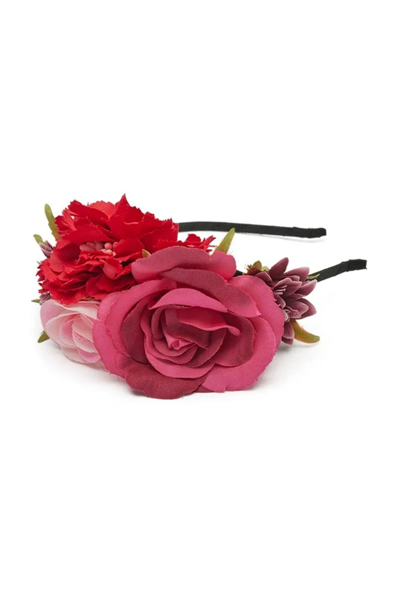 Ivy Flower Crown Headband | Pink