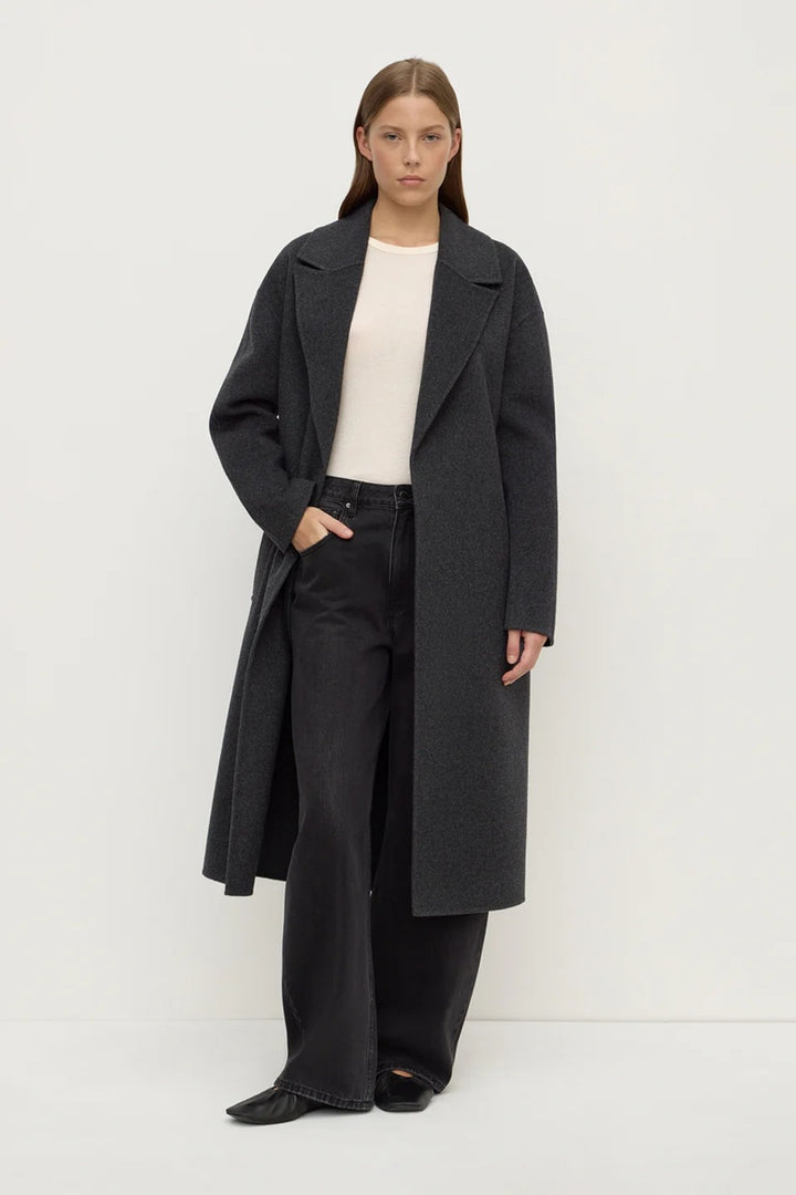 Ivy Wool Coat | Charcoal Marle