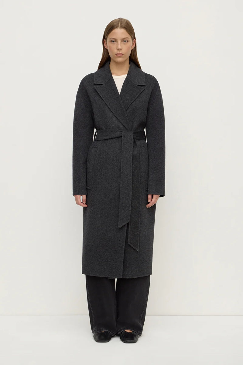 Ivy Wool Coat | Charcoal Marle