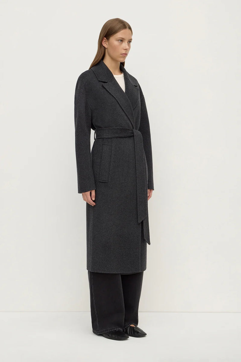 Ivy Wool Coat | Charcoal Marle