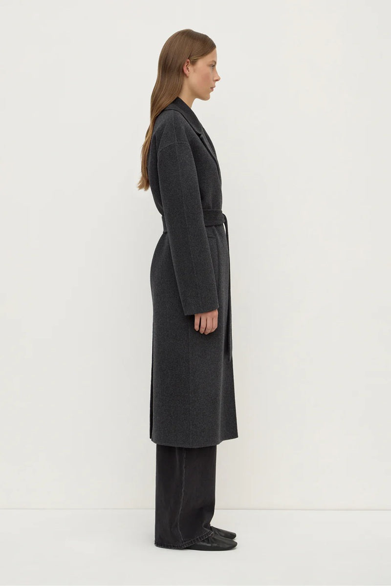Ivy Wool Coat | Charcoal Marle