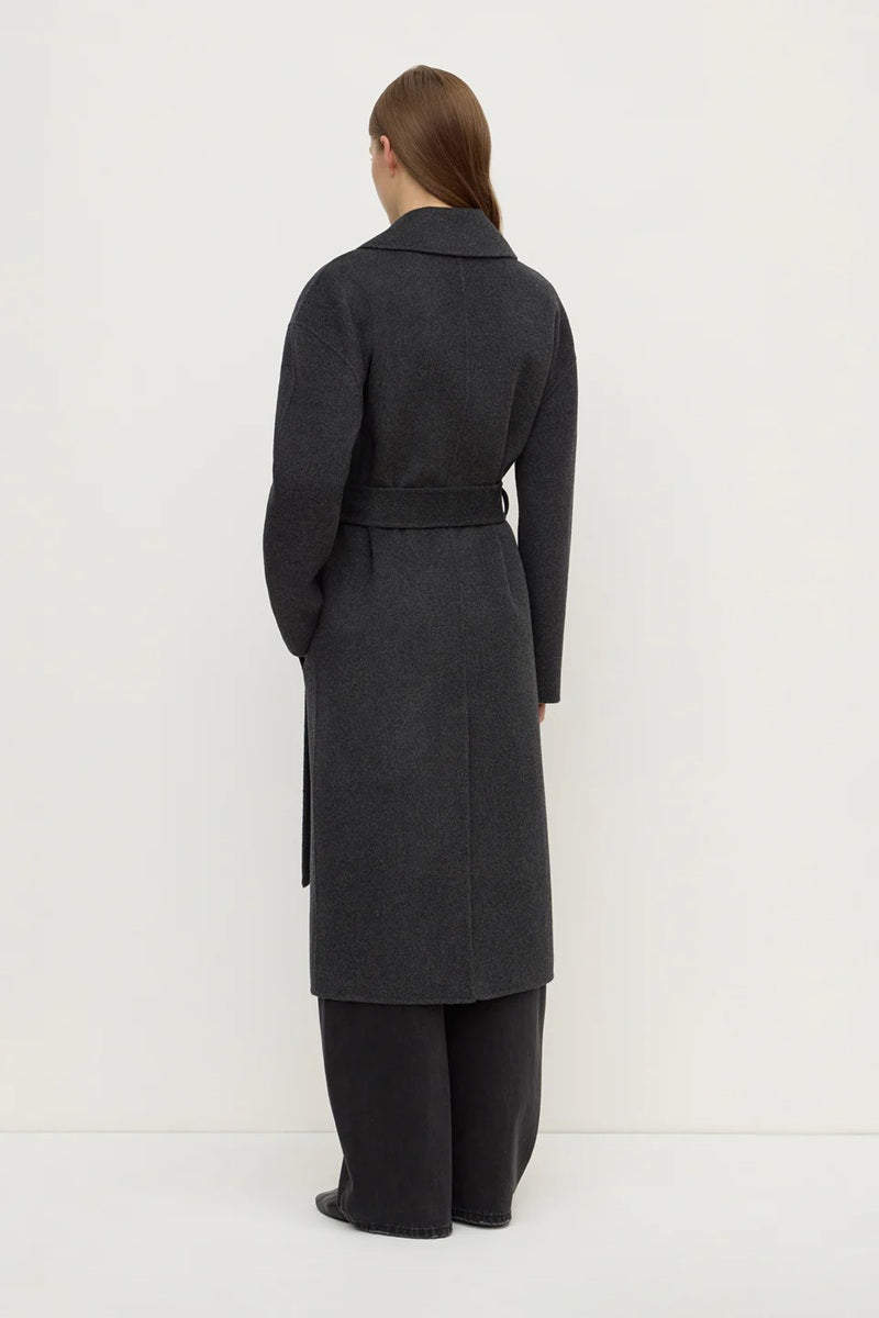 Ivy Wool Coat | Charcoal Marle