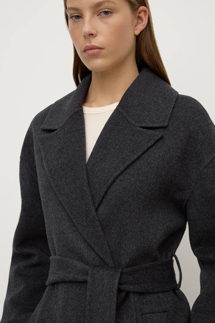 Ivy Wool Coat | Charcoal Marle