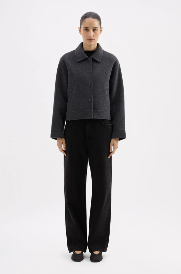 Jayden Wool Jacket | Charcoal