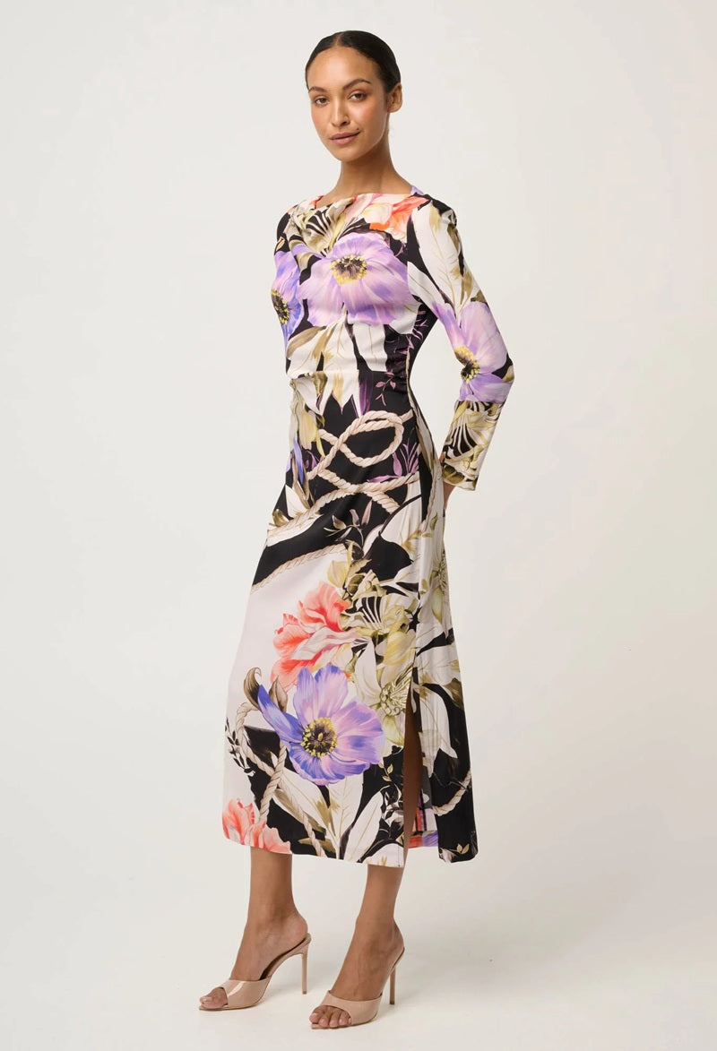 Jayden Cupro Viscose Stretch Dress | Tangled Blossom