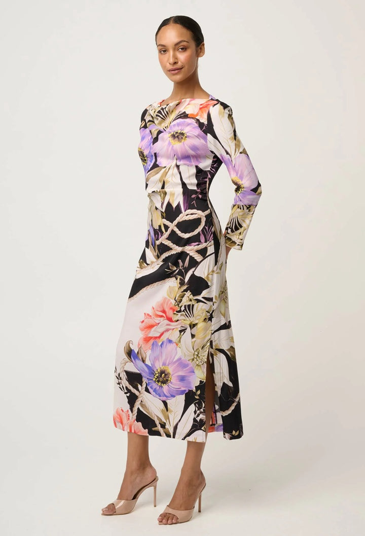 Jayden Cupro Viscose Stretch Dress | Tangled Blossom