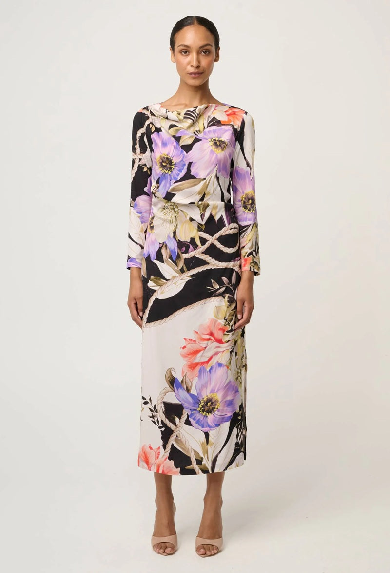Jayden Cupro Viscose Stretch Dress | Tangled Blossom