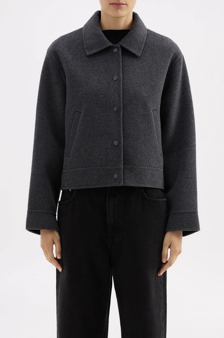 Jayden Wool Jacket | Charcoal