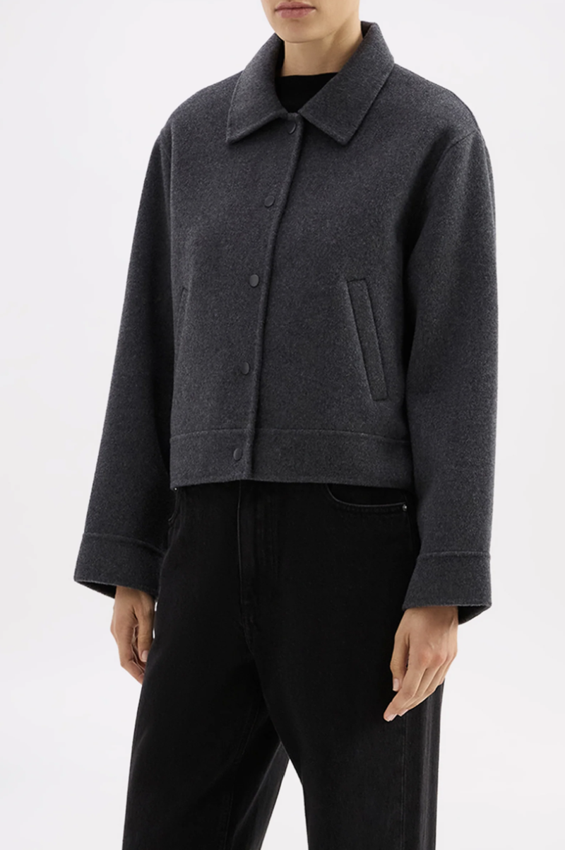 Jayden Wool Jacket | Charcoal