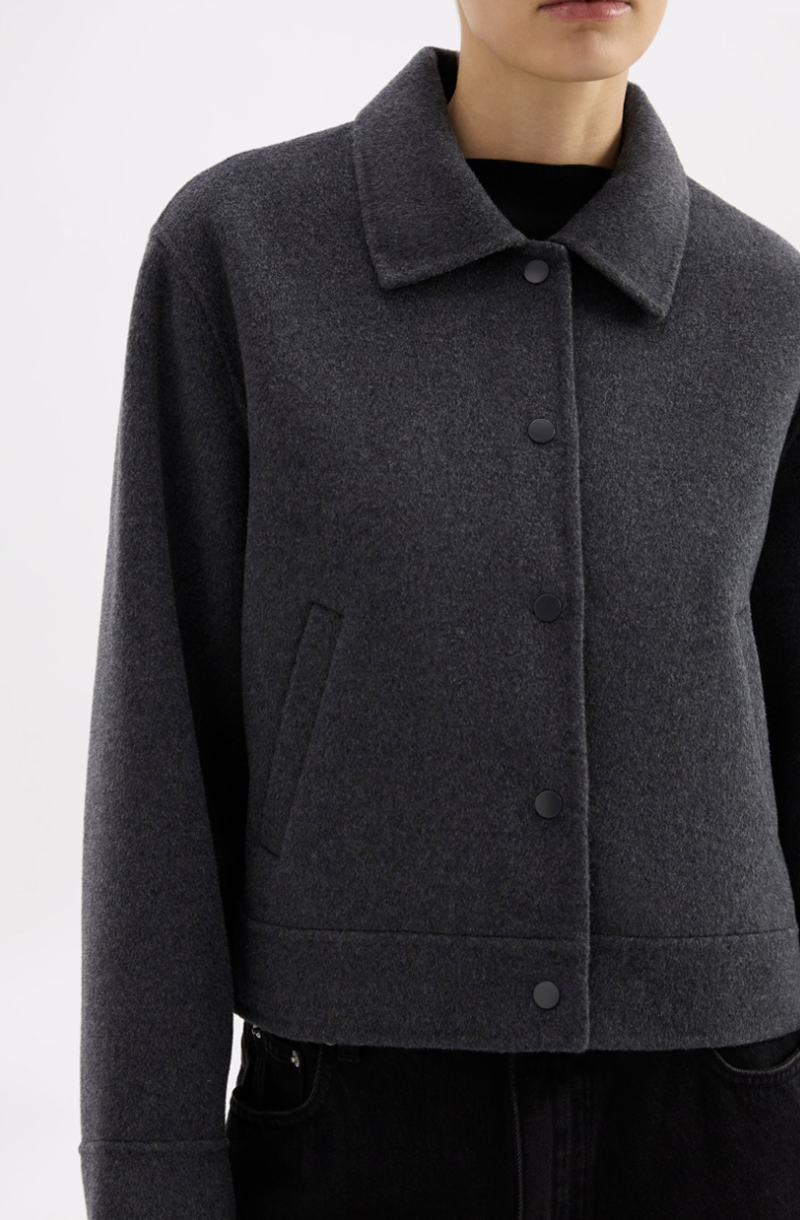 Jayden Wool Jacket | Charcoal