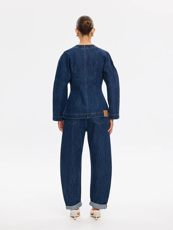 Jessica Denim Barrel Jacket | Dark Stonewash