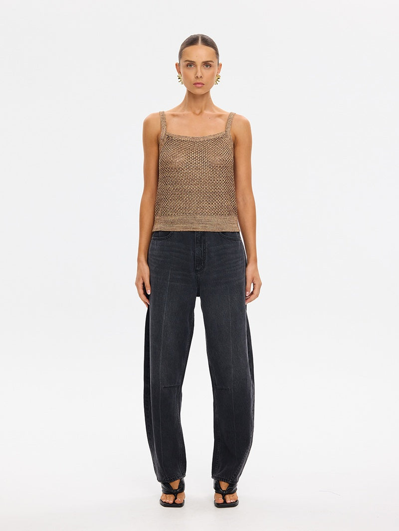 Debby Knit Cami | Rust