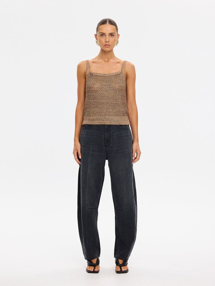Debby Knit Cami | Rust