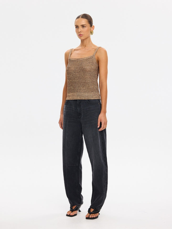 Debby Knit Cami | Rust