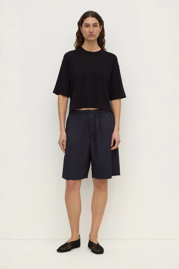 Kensy Cotton Cashmere Tee | Black