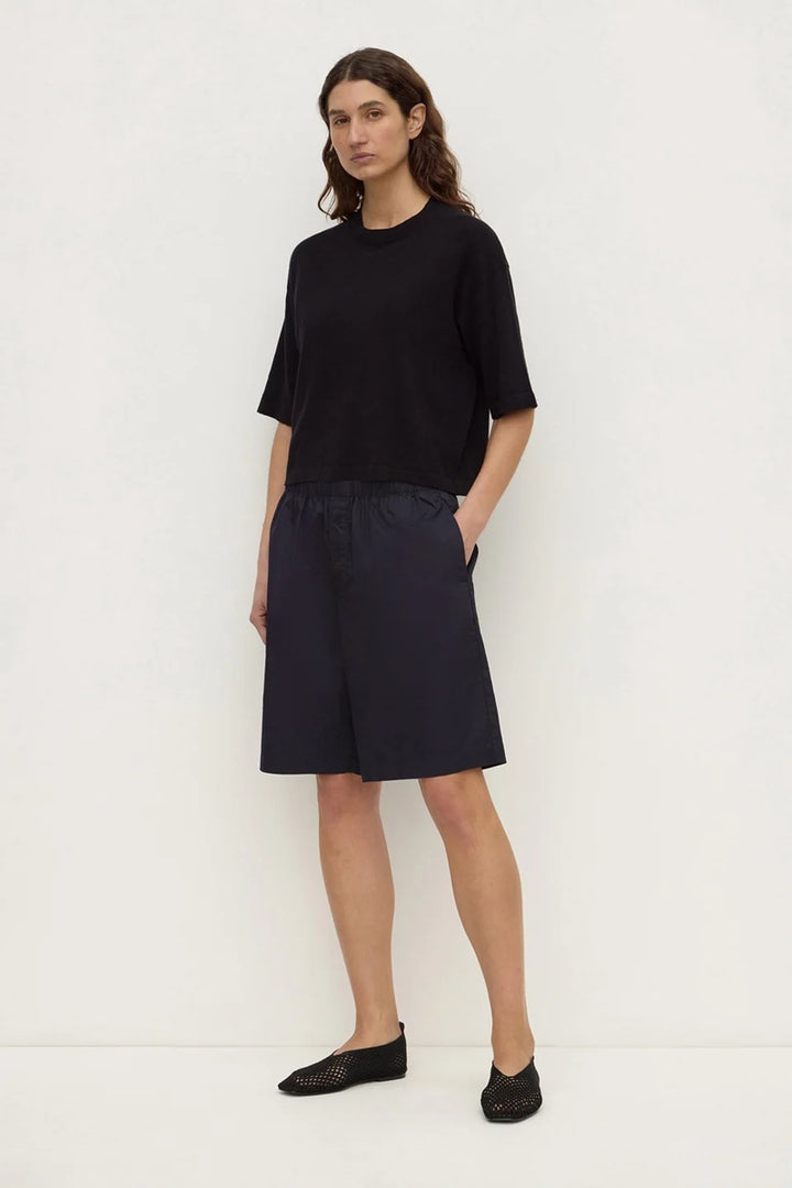 Kensy Cotton Cashmere Tee | Black